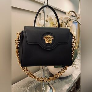 Versace La Medusa leather bag